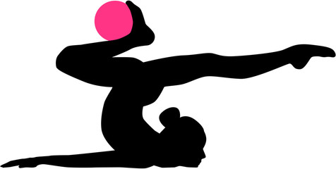 Rhythmic gymnastics pictogram