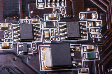 Fototapeta premium Electronic collection - computer circuit board