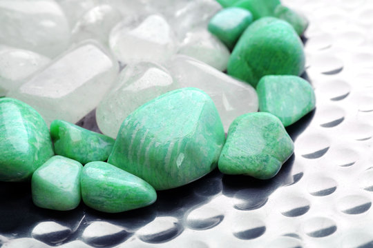 Beautiful mineral stones, closeup