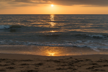 Obraz premium sea sunset and beach , Phang Nga Province, Thailand
