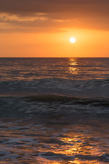 Obraz premium sunset andaman sea , selective focus , copy space