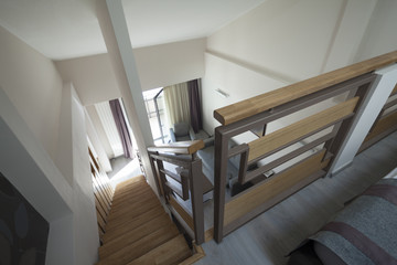 staircase in duplex apartment interior