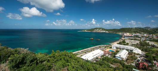 Fototapeta premium Baie de la Potence, Saint Martin, French West Indies