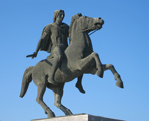 Statue d'Alexandre le Grand à Salonique