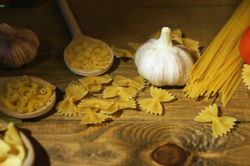 Pasta and garlic 