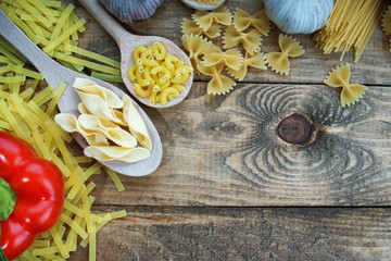 Pasta, garlic and pepper