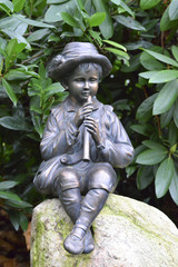 Obraz premium kleiner Flötenspieler