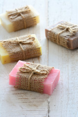 Collection of handmade soap