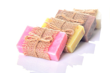Collection of handmade soap