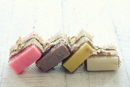 Collection of handmade soap