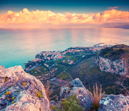 A bird's eye view of the Solanto village