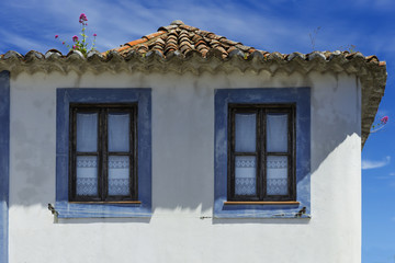 Typische Portugiesische Hausfassade , Algarve