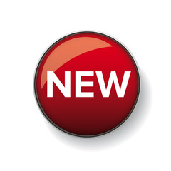 New button vector red