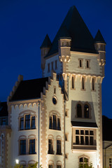Hörder Burg in Dortmund bei Nacht