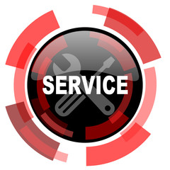 service red modern web icon