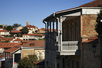 Old street in Sighnaghi. Kakheti. Georgia