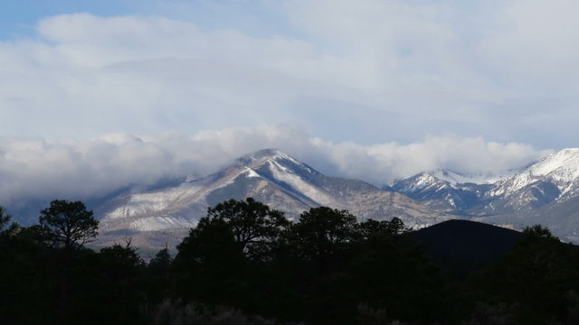 Clouds over Arizona Mountains Zoom In