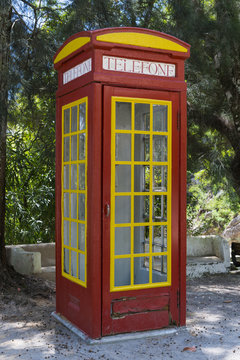 historische Telefonzelle