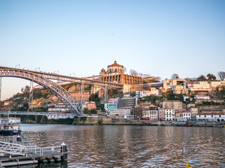 Fototapeta na wymiar Porto over Douro River