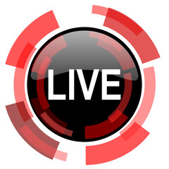 live red modern web icon