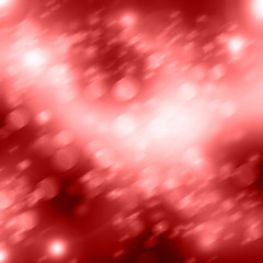 snowflakes and stars descending on background