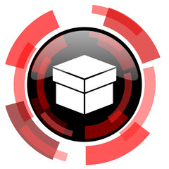 box red modern web icon