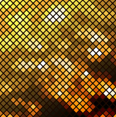 Vector illustration with mosaic.