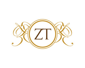 ZT Luxury Ornament Initial Logo