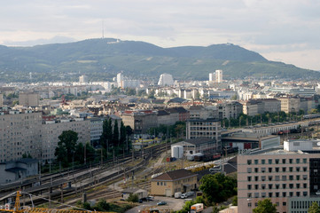 Obraz premium A panoramic view of Vienna and its architecture - Austria