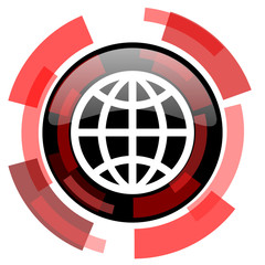 earth red modern web icon