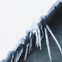 icicles on the roof