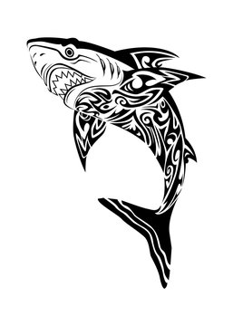 hideous shark tattoo