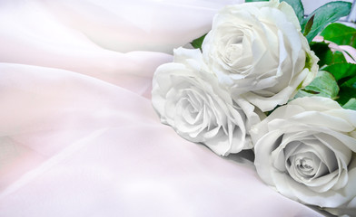 Bouquet of white roses