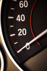 Fototapeta premium Car speedometer detail