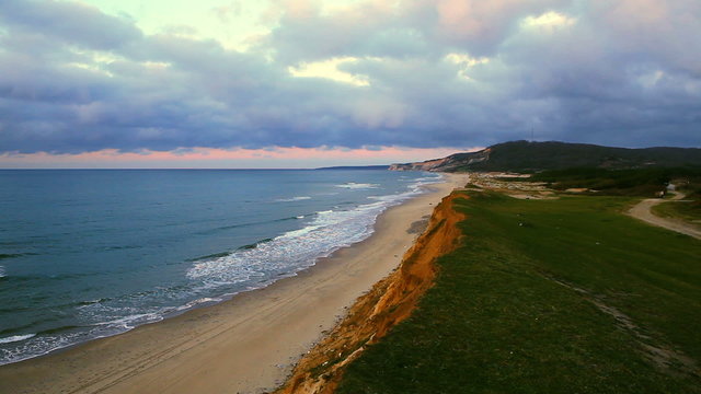 Sunset over the sea 