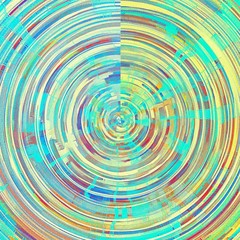 Abstract grunge background with retro design elements and different color patterns: yellow (beige); red (orange); blue; green; pink