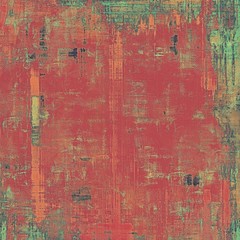 Old antique texture or background. With different color patterns: brown; red (orange); green; pink