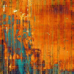 Grunge texture, distressed background. With different color patterns: yellow (beige); brown; red (orange); blue