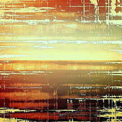 Abstract textured background designed in grunge style. With different color patterns: yellow (beige); brown; red (orange); black