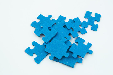 blue puzzle pieces