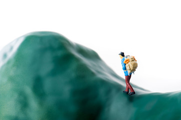 登山者,ミニチュア人形