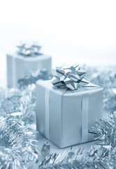 silver gift box