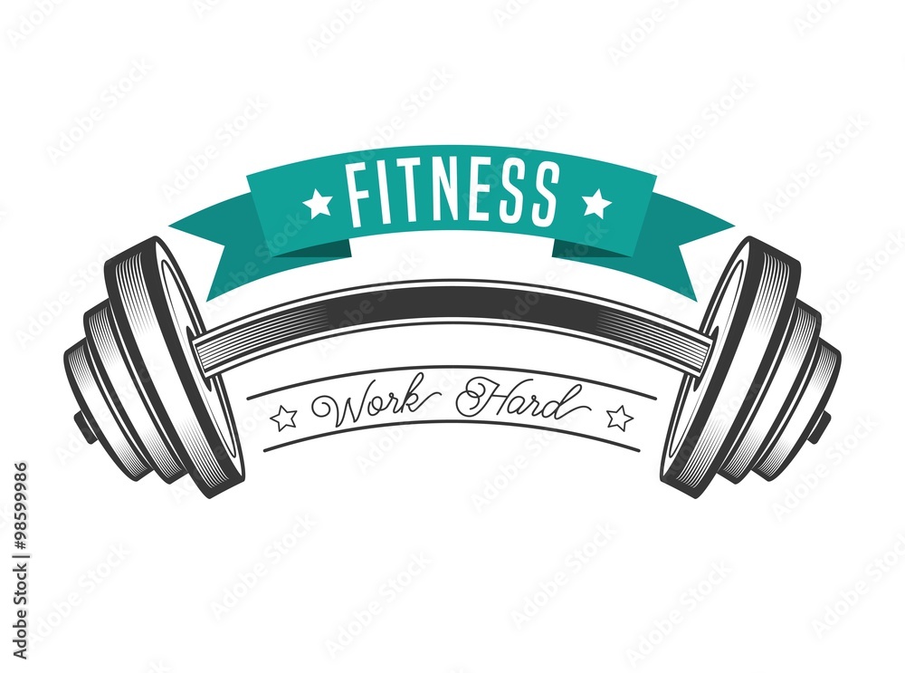 Sticker fitness lifestyle design