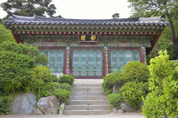 Bongeunsa Buddhist Temple in Seoul, South Korea..