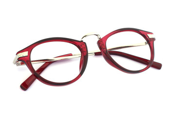 Image of eyeglasses on a white background