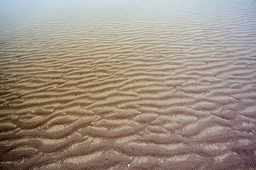 the colorful sea sand