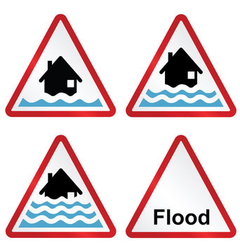 Flood Warning Sign Collection