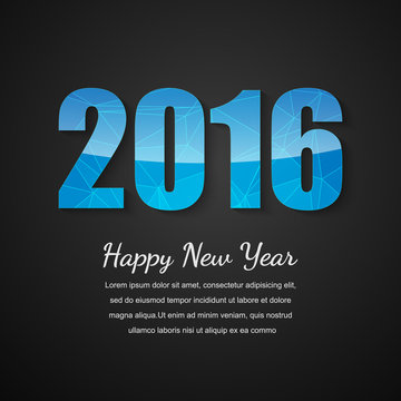 Happy new year 2016 design, Vector