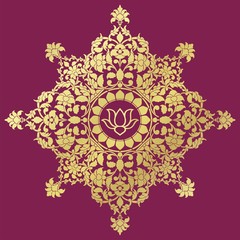 water lily, wedding card design, royal India