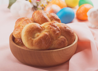 Sweet braided yeast bread